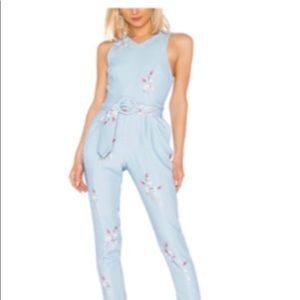 Light blue criss cross back Elliat jumpsuit Size S